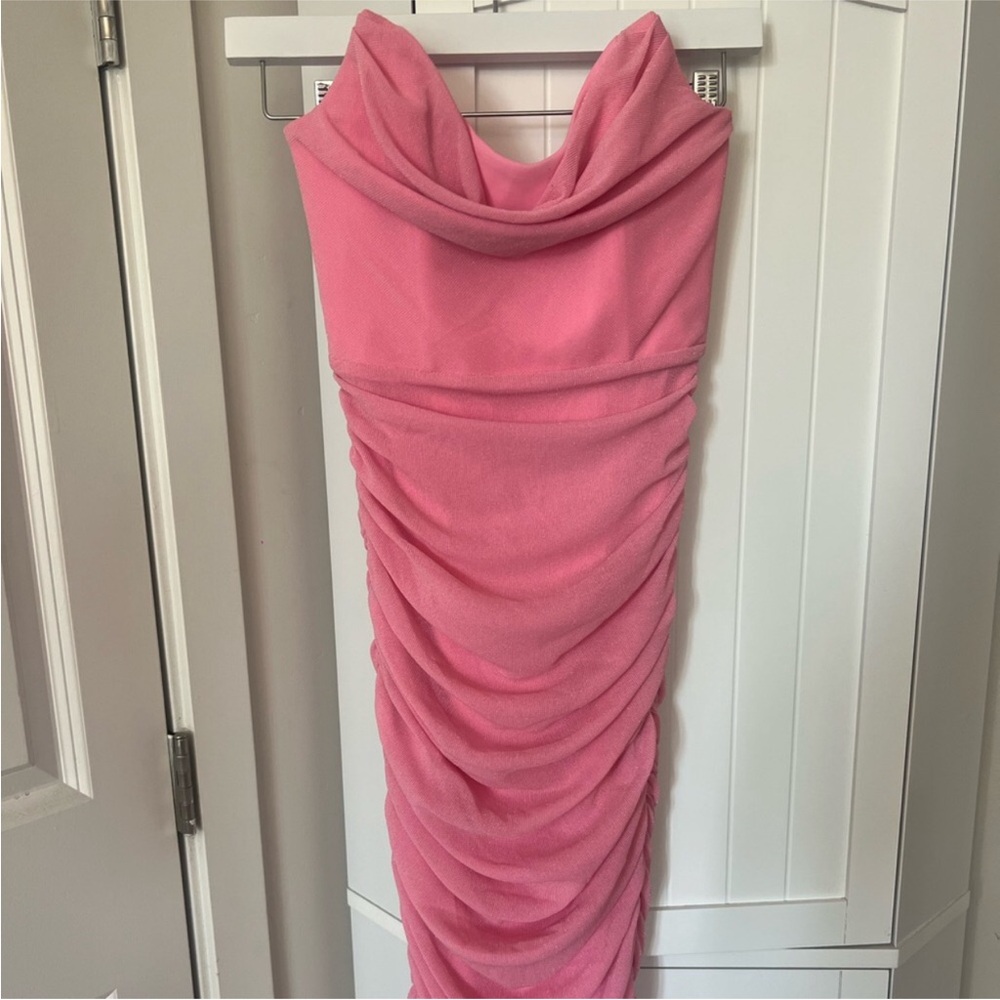 Elegant Pink Mini Dress